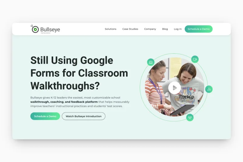 Screenshot of Bullseye Education