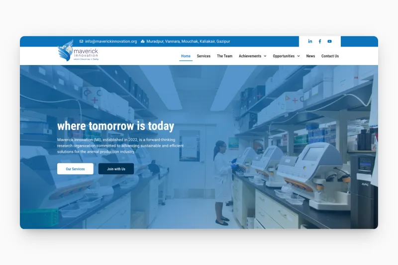 Screenshot of Maverick Innovation